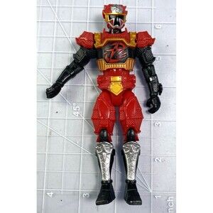Red Power Ranger Super Ninja Steel Lion Fire Armor 5" Action Figure Only Bandai